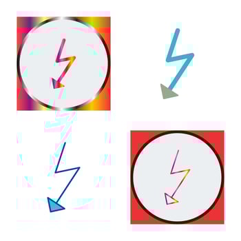 Unique Flash Vector Icon