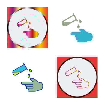 Corrosive Hazard Vector Icon