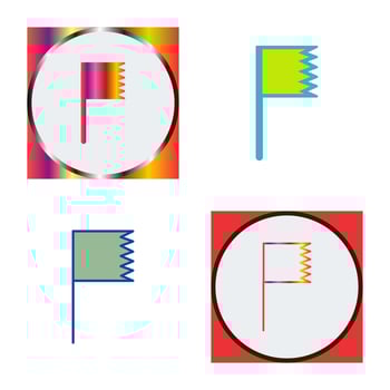 Unique Flag Vector Icon