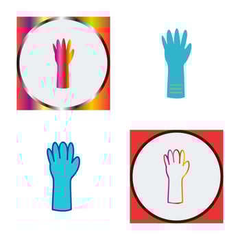 Unique Gloves Vector Icon
