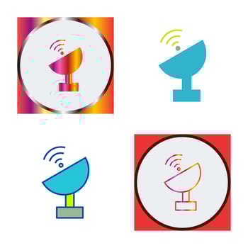 Unique Satellite Vector Icon
