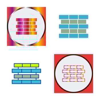 Unique Bricks Vector Icon