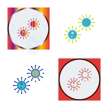 Unique Virus Vector Icon