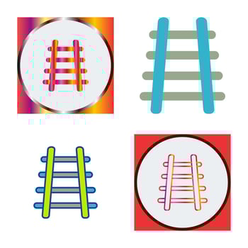 Train Tracks Vector Icon