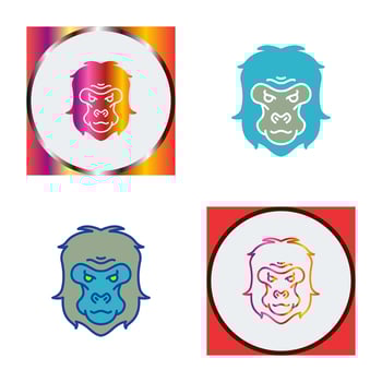 Gorilla Vector Icon