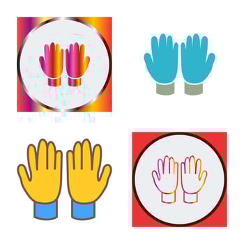 Gardening Gloves Vector Icon