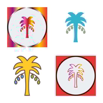 Coconut trees Vector Icon