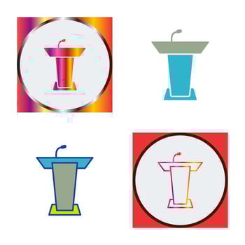 Podium Vector Icon