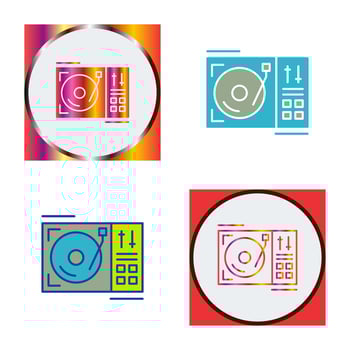 Turntable Vector Icon