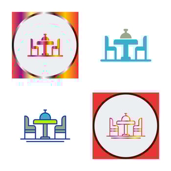 Dinning Table Vector Icon