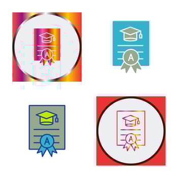Report Card Vector Icon