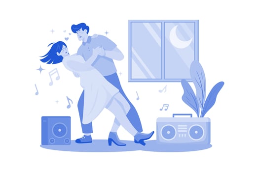 Man's Fun Night Out with Girlfriends vector