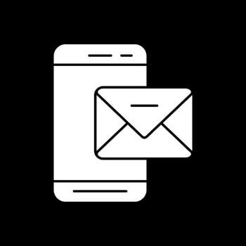 Mobile Mail  Vector Icon Design