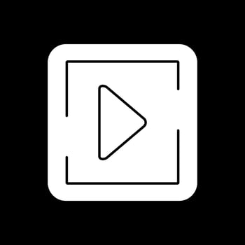 Play Button Vector Icon Design