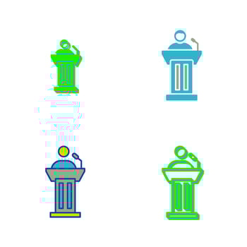 Podium Vector Icon