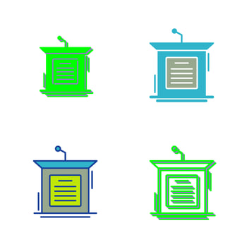 Podium Vector Icon