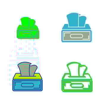 Tissue Box Vector Icon