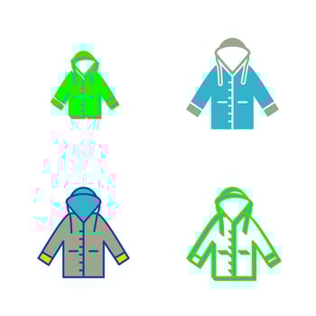 Raincoat Vector Icon
