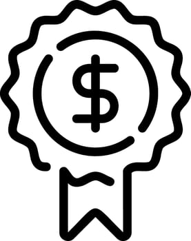 medal line icon vector