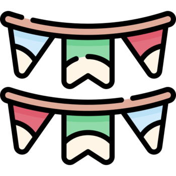 bunting icon design png