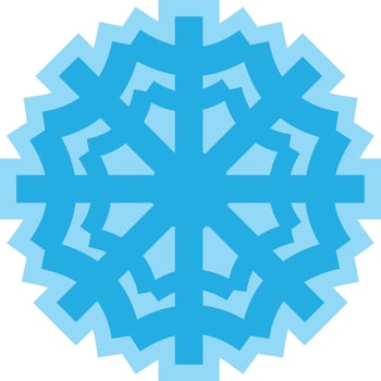 snowflake icon editable vector on white background