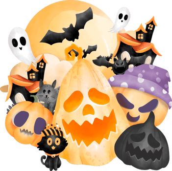 Happy Halloween Day Elements png