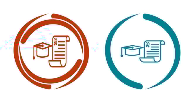 Unique Graduation Vector Icon