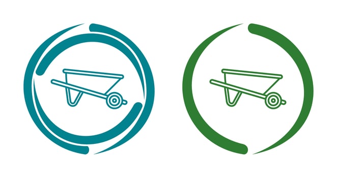 Wheelbarrow Vector Icon