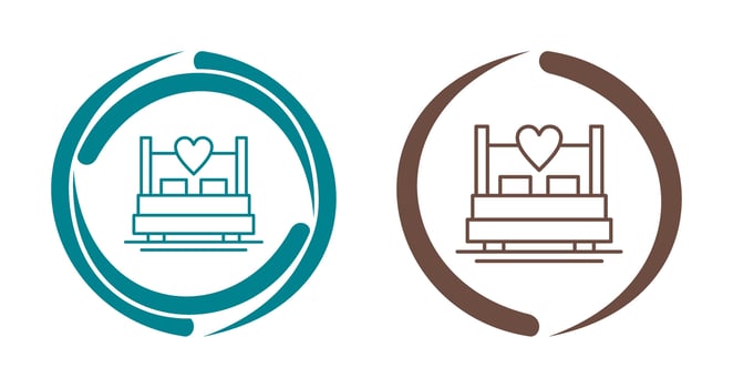 Double Bed Vector Icon