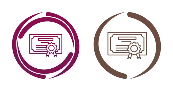 Diploma Vector Icon