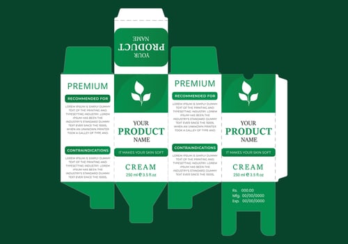 Box packaging die cut template design.package box die cut. vector
