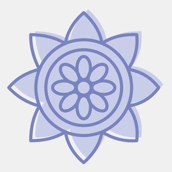 Icon mandala. Diwali celebration elements. Icons in two tone style. Good for prints, posters, logo, decoration, infographics, etc. vector
