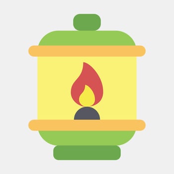 Icon lantern. Diwali celebration elements. Icons in flat style. Good for prints, posters, logo, decoration, infographics, etc. vector