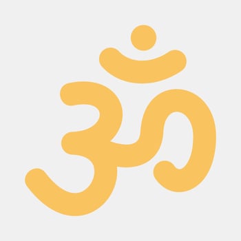 Icon hindu. Diwali celebration elements. Icons in flat style. Good for prints, posters, logo, decoration, infographics, etc. vector