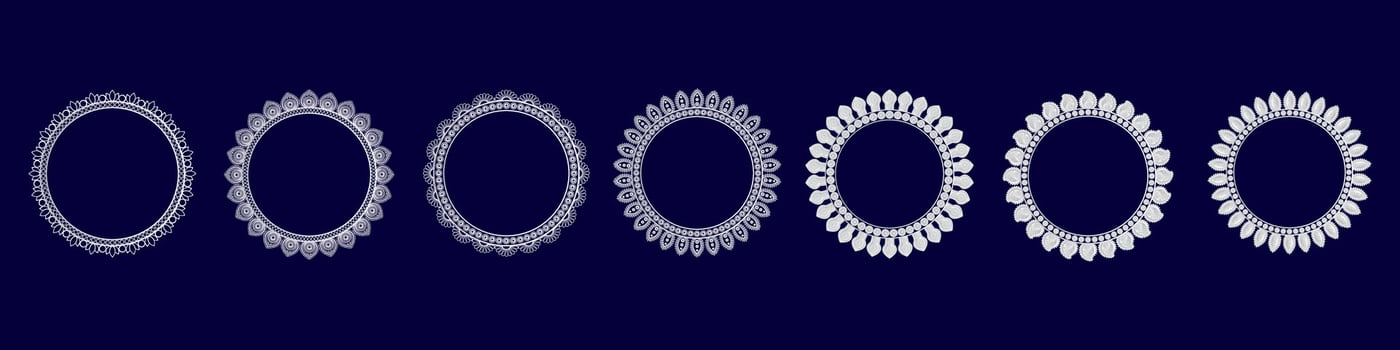 Hindu Festival Durga Puja Border Decorations, Durga Puja Frame, Durga Puja Background vector