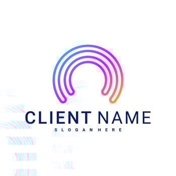 Modern and Minimal letter C logo. Simple initial C monogram logo design vector template.