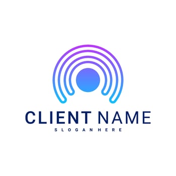 Modern letter C logo concept. People C logo design vector template.