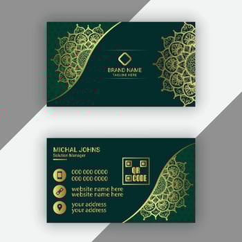 Modern Luxury business card template design vector