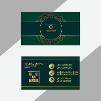 Modern Luxury business card template design vector