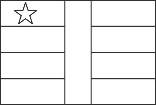 Central African flag, for color the flag. Draft flag. png