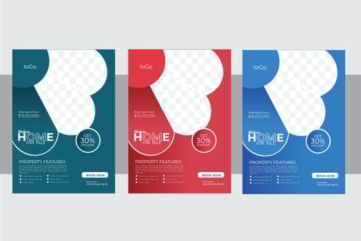 Modern Flyer Design Template. vector