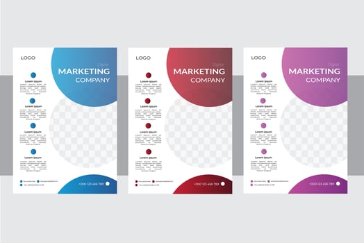 Business  Flyer Design Template. vector