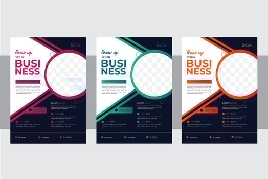 Business Flyer Design Template. vector