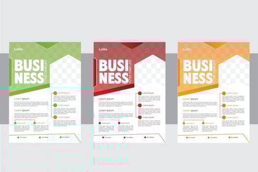 Business  Flyer Design Template. vector