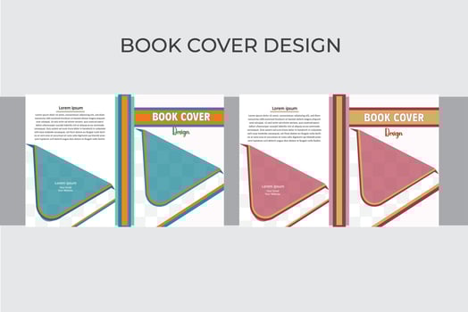 Modern Book cover Design Template. vector