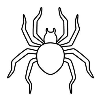 spider icon vector illustration