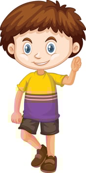 Happy Children Activities Character Design Vector