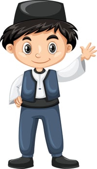 Happy Children Activities Character Design Vector