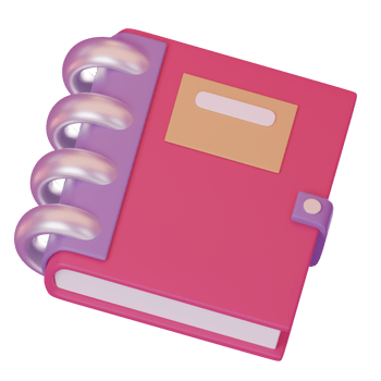 Textbook.3d render minimal style. png