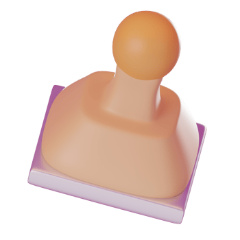 3d  Stamp tool rendering, png